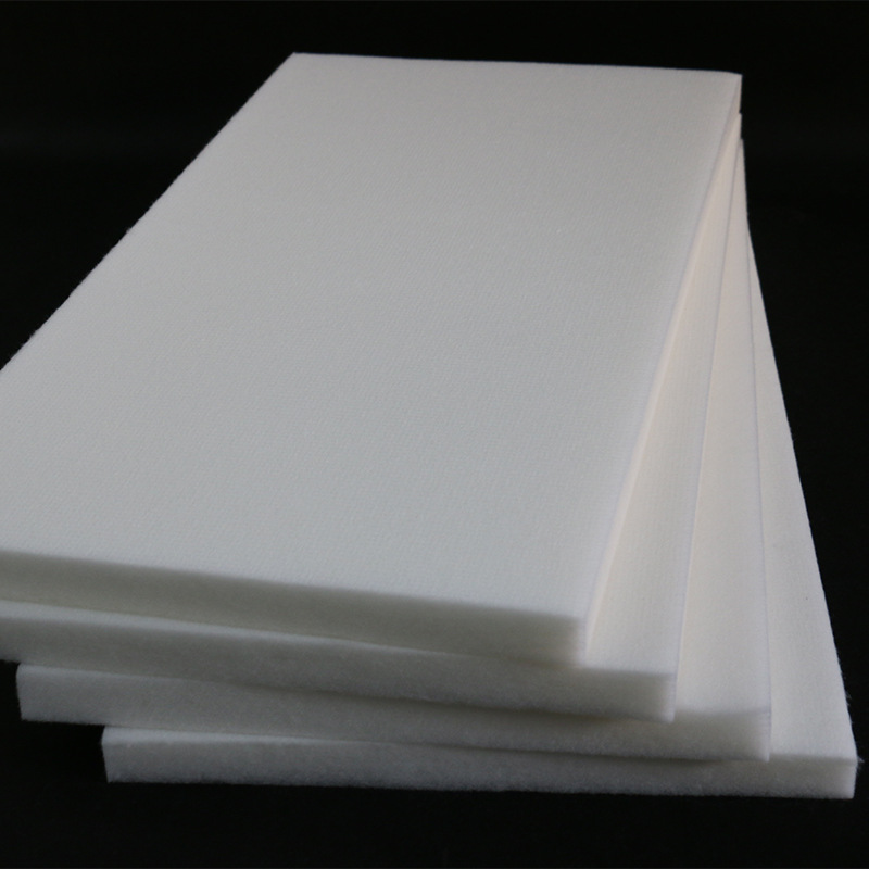 白色聚酯纤维吸音棉，隔音装修材料